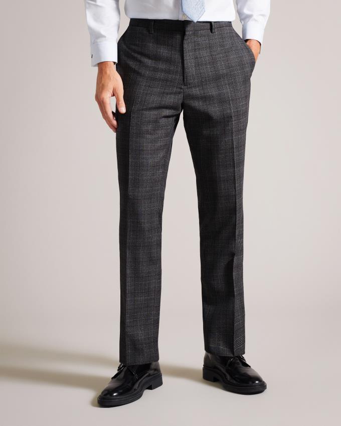 Pantalon Ted Baker Slim Fit Check Suit Grise Homme | SUK-44256673